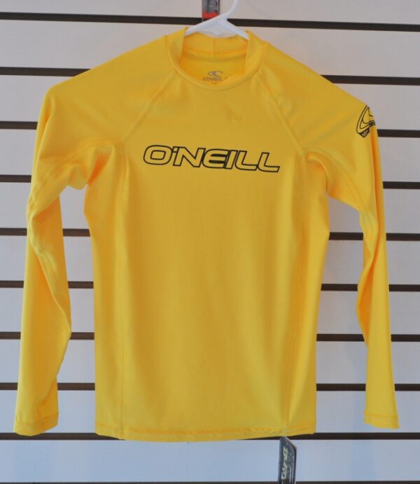 O'Neill Youth Basic Skins L/S Crew Yellow 12Y