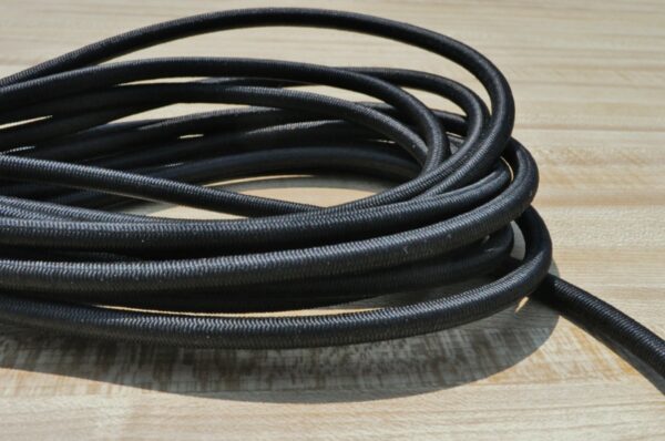 Shockcord 1/4" Black - Sold by the Foot